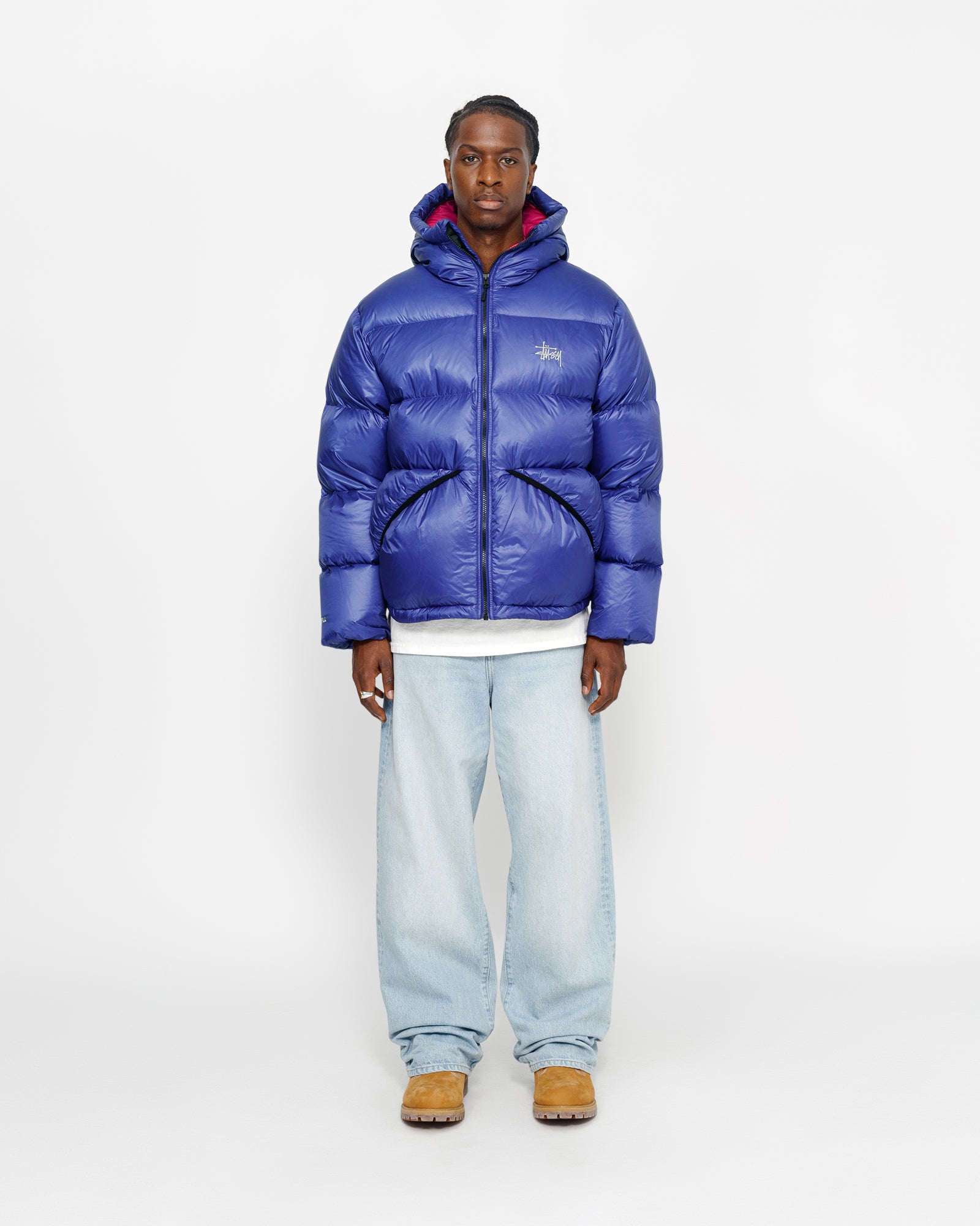 Down Parka Micro Ripstop in blue – Stüssy