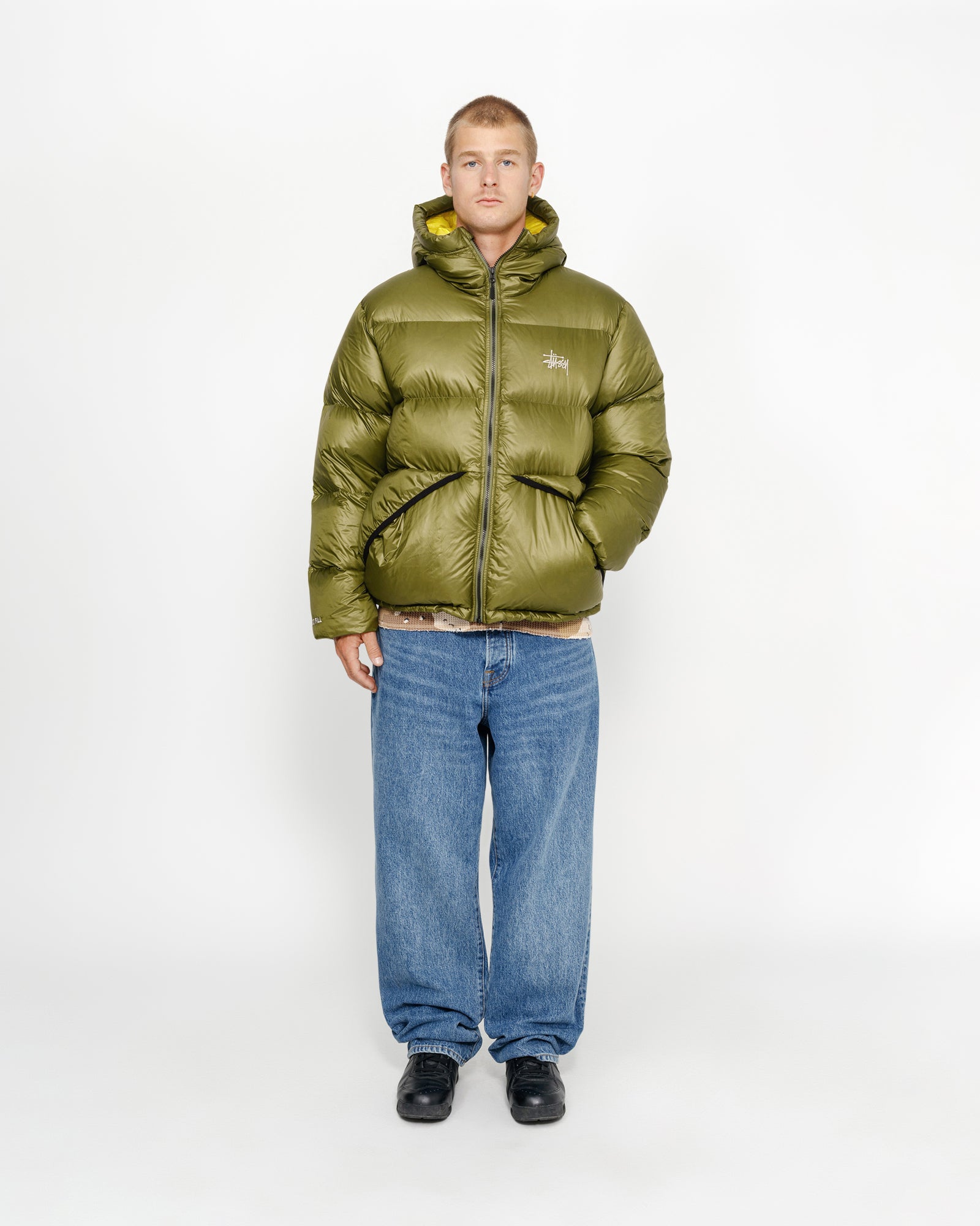 Down Parka Micro Ripstop in olive – Stüssy