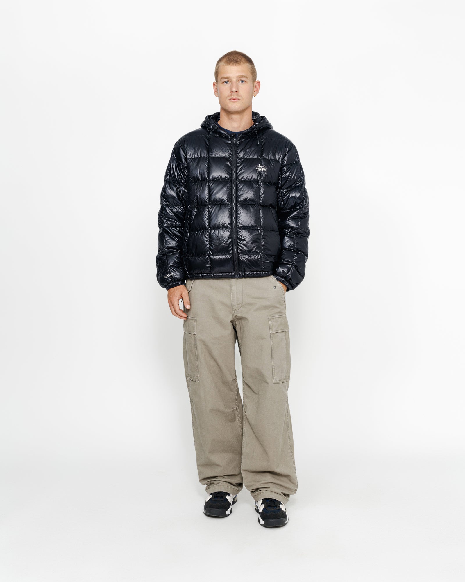 Hooded fashion puffer