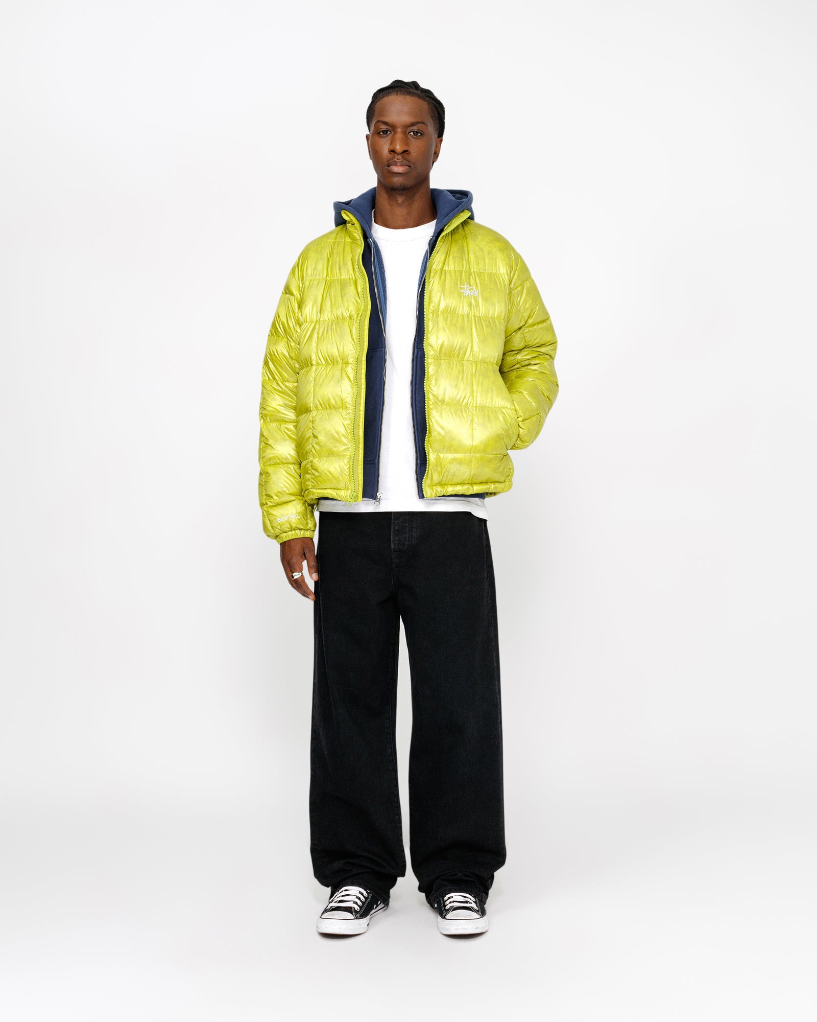 Midweight Puffer in lime – Stüssy