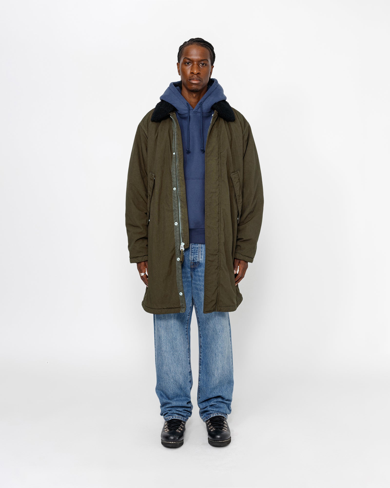 Long waxed coat online