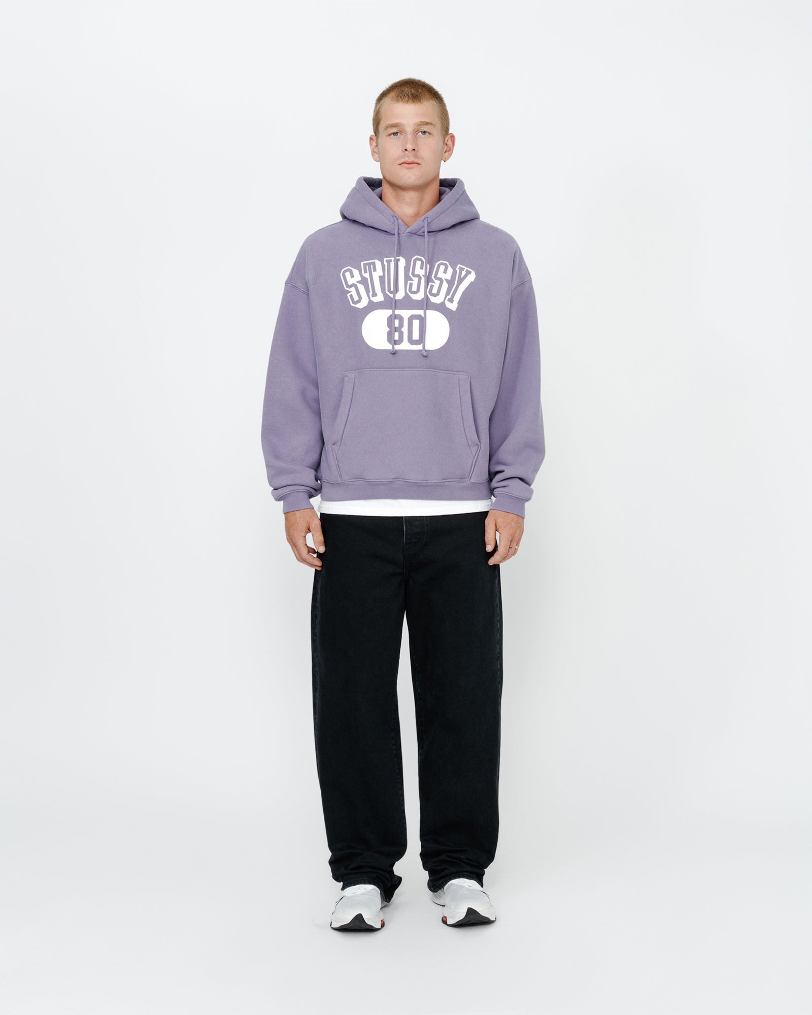 Stussy purple sweatshirt sale