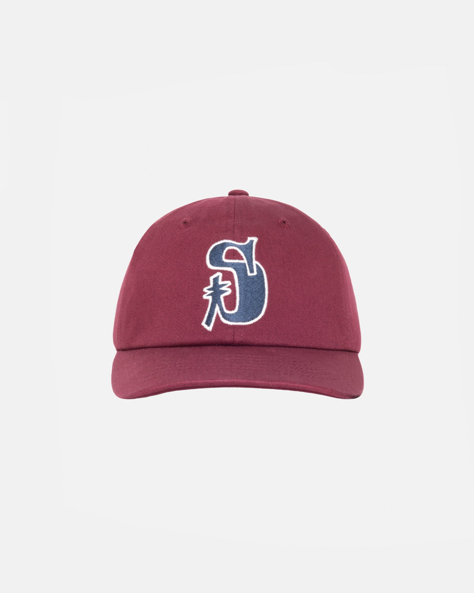 Low Profile Vintage S Snapback in maroon – Stüssy