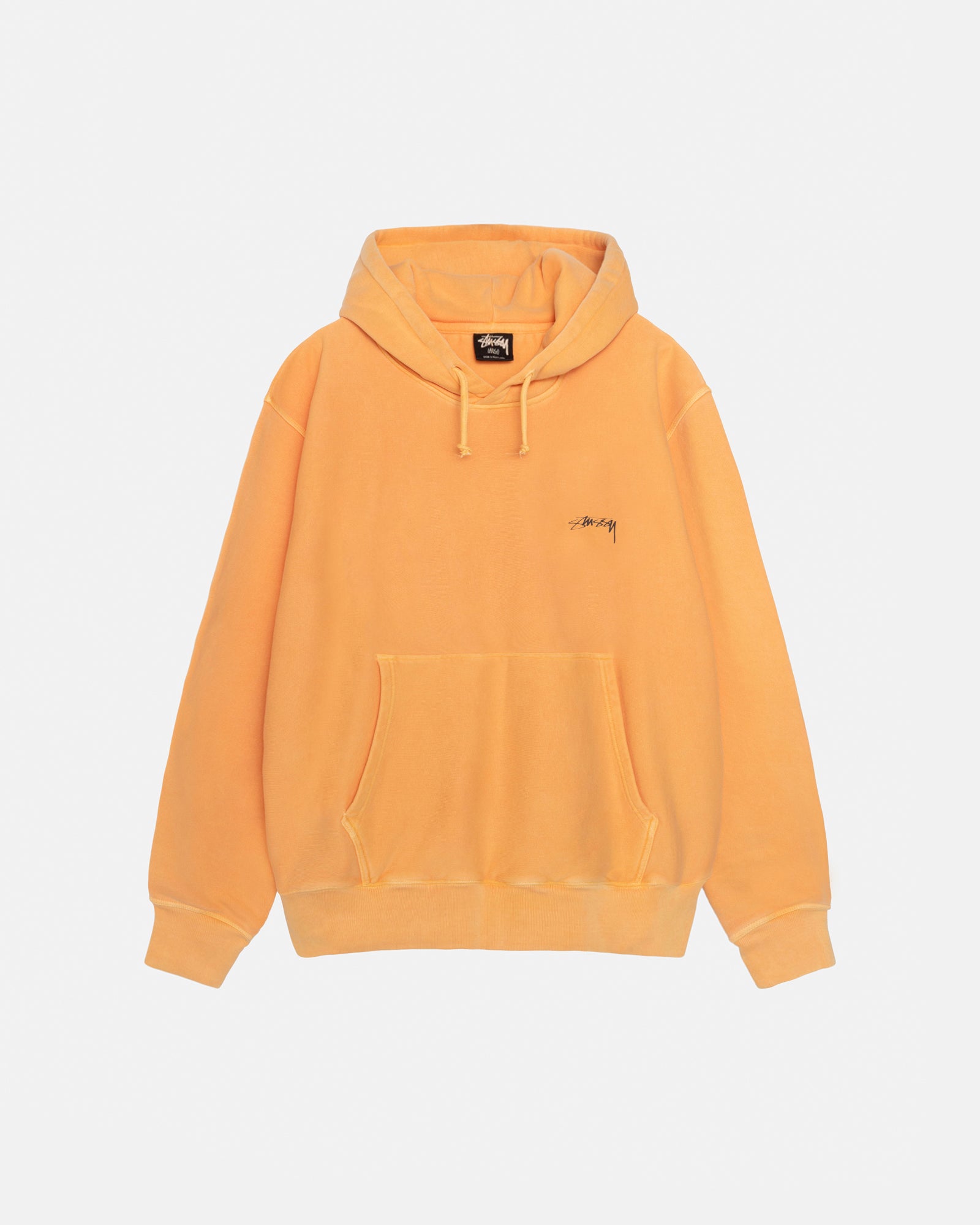 Smooth Stock Hoodie Pigment Dyed in orange – Stüssy