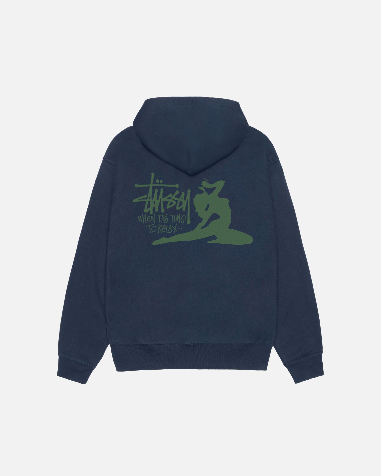 Stussy Logo Hoodie Navy popular Size XL