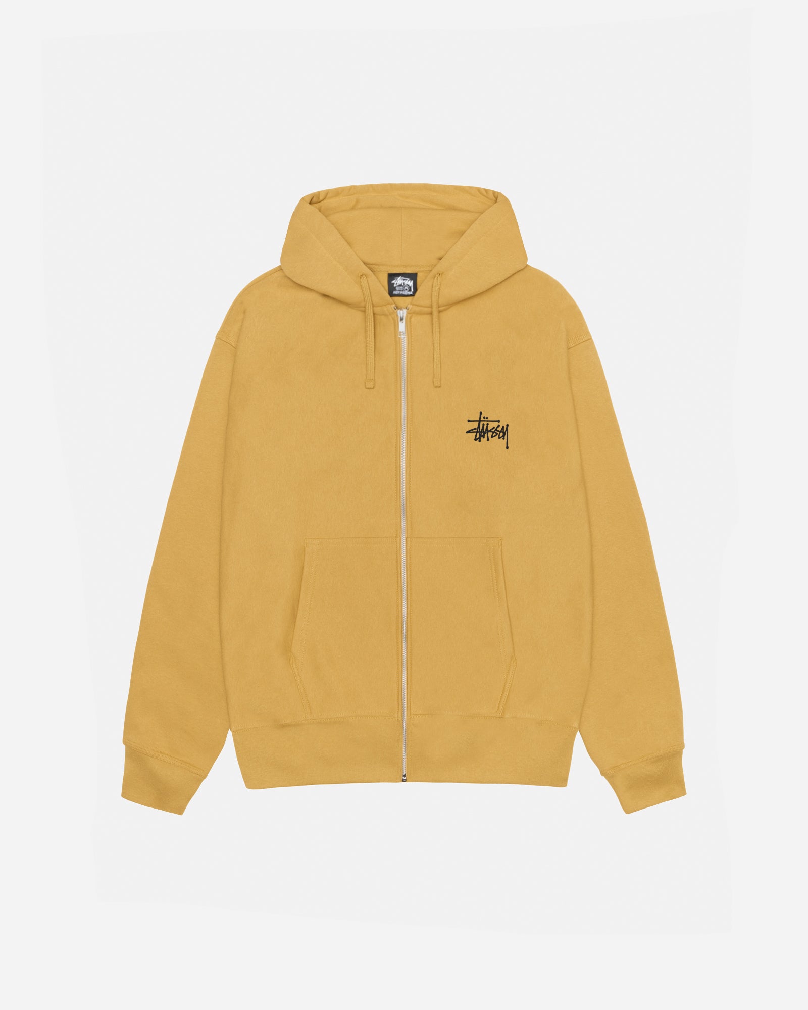 Basic Stüssy Zip Hoodie in curry – Stüssy