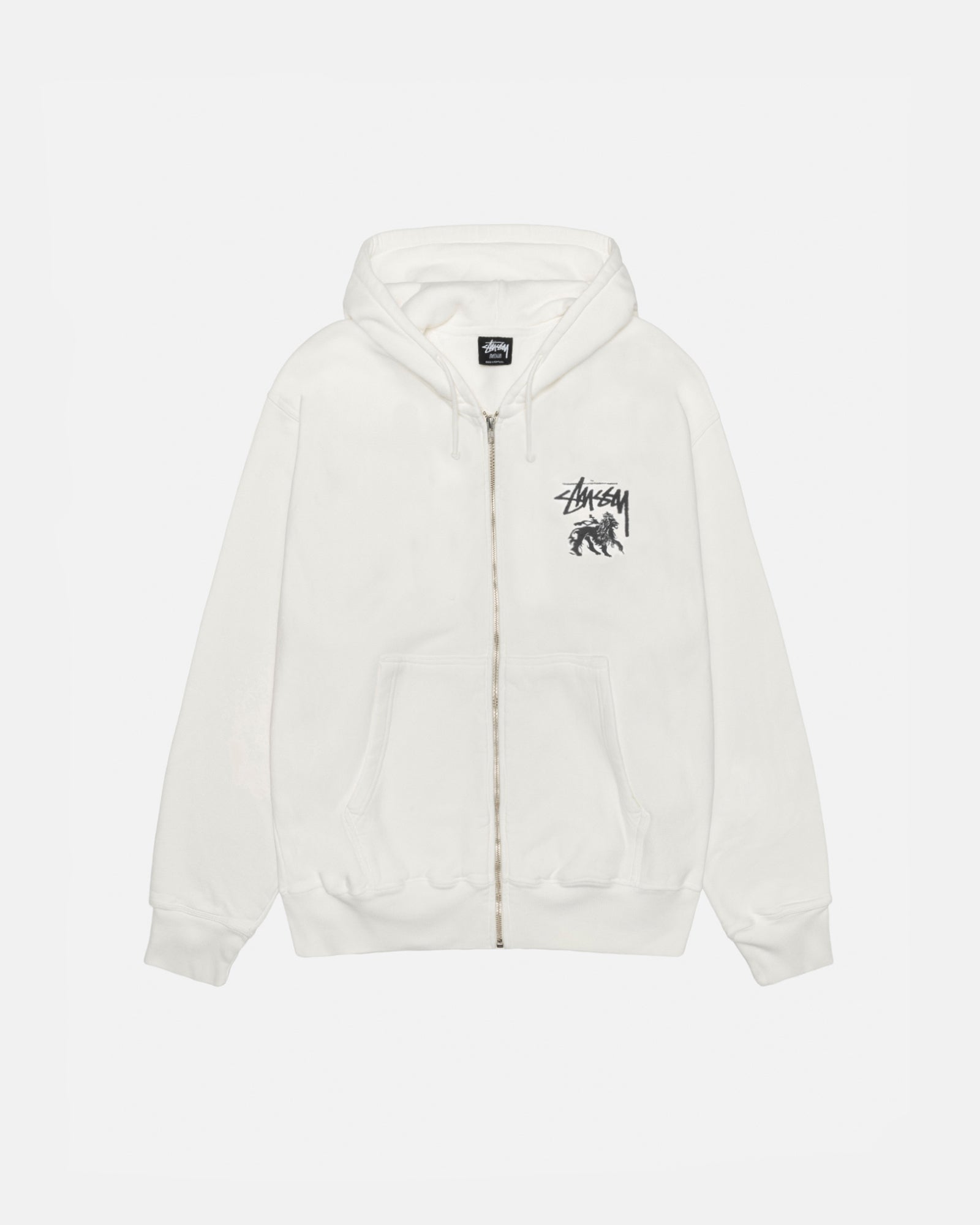 Rasta Lion Zip Hoodie Pigment Dyed in natural – Stüssy