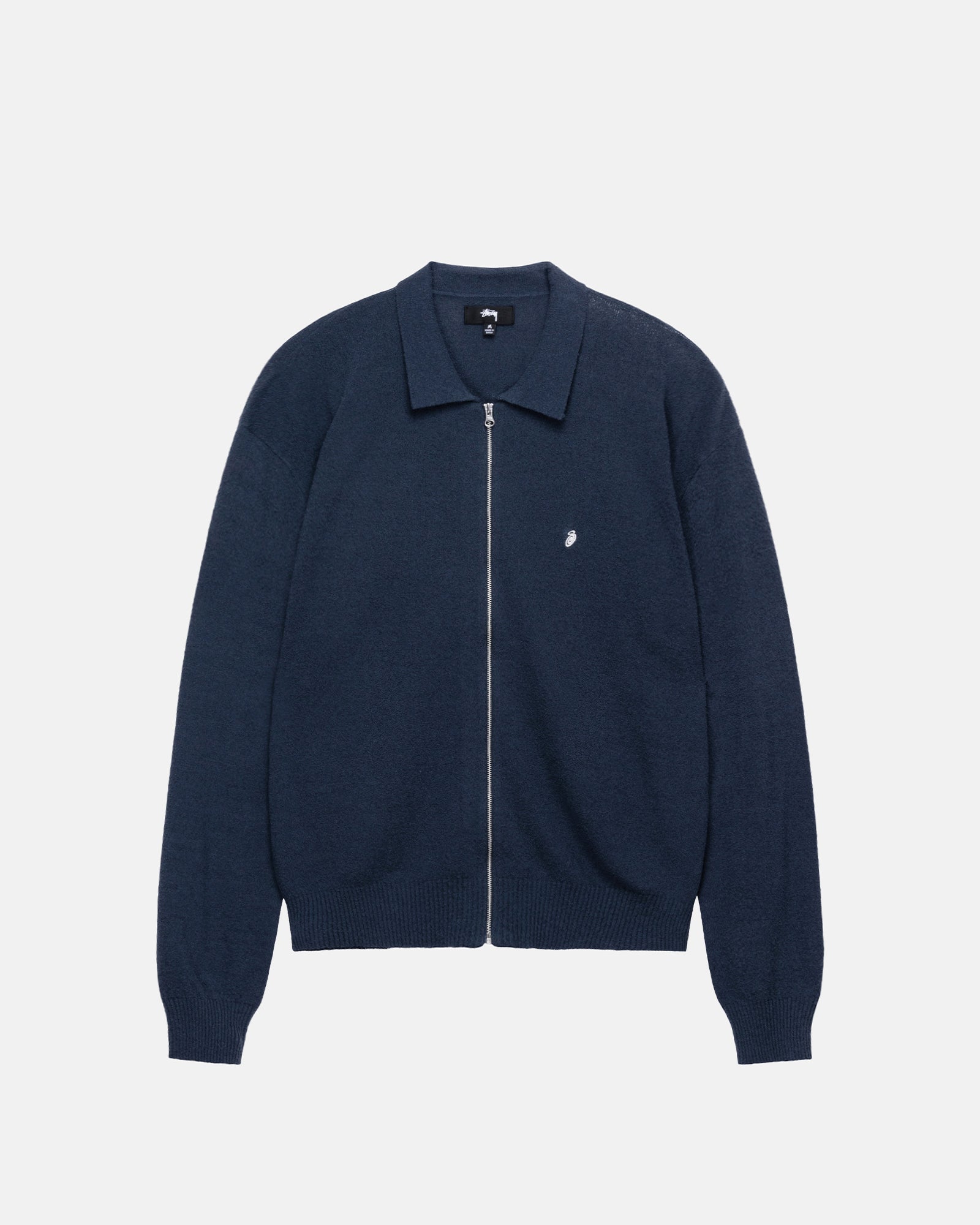 Stussy light weight ls zip poloニットポロシャツカーディガン - トップス