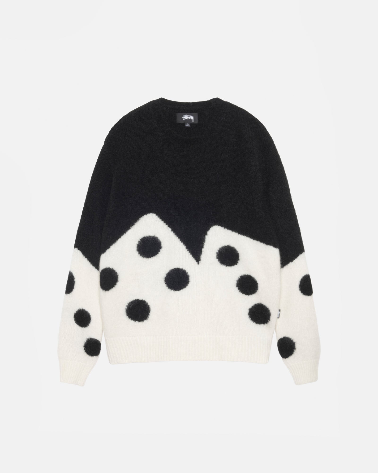 stussy dice mohair sweater 21f/w | ortigueiramais.com.br