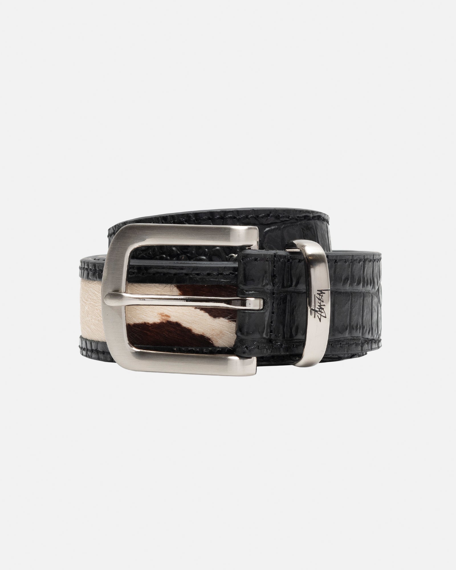 LEATHER OVERLAY BELT