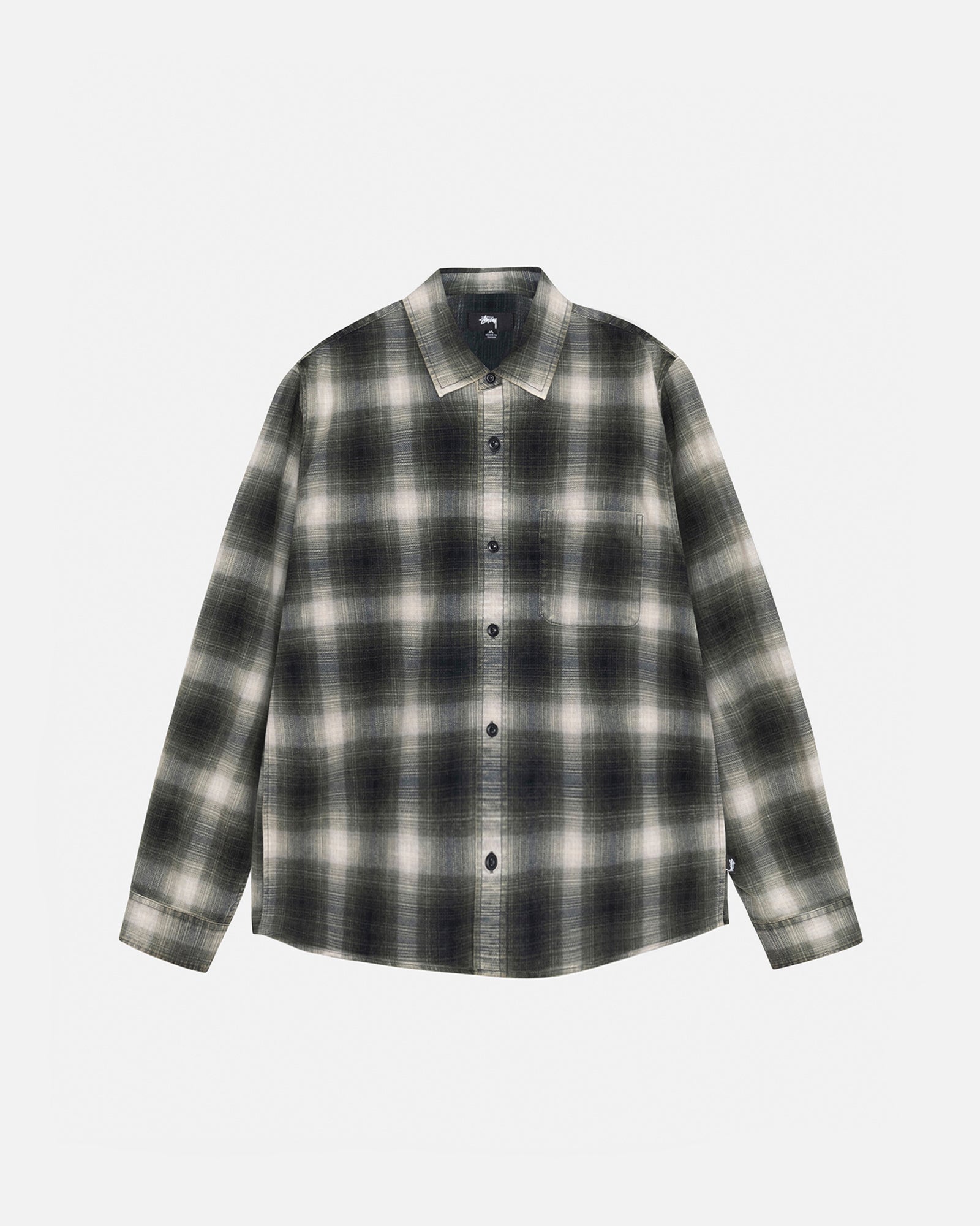 Rocco Flannel Plaid Shirt in grey – Stüssy