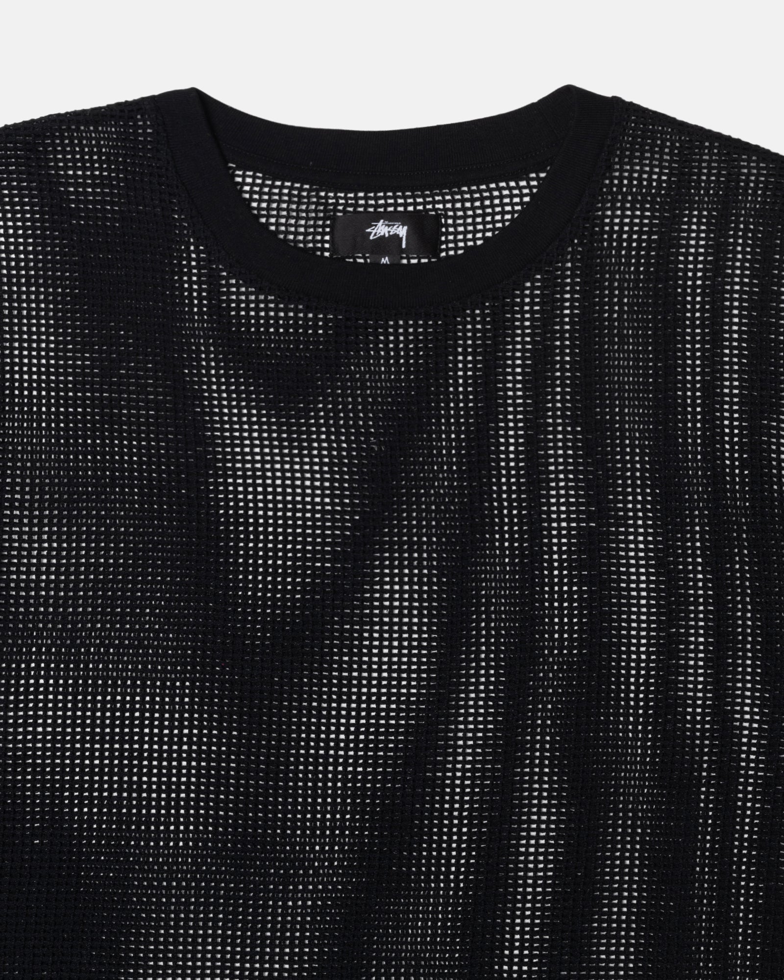 COTTON MESH LS CREW