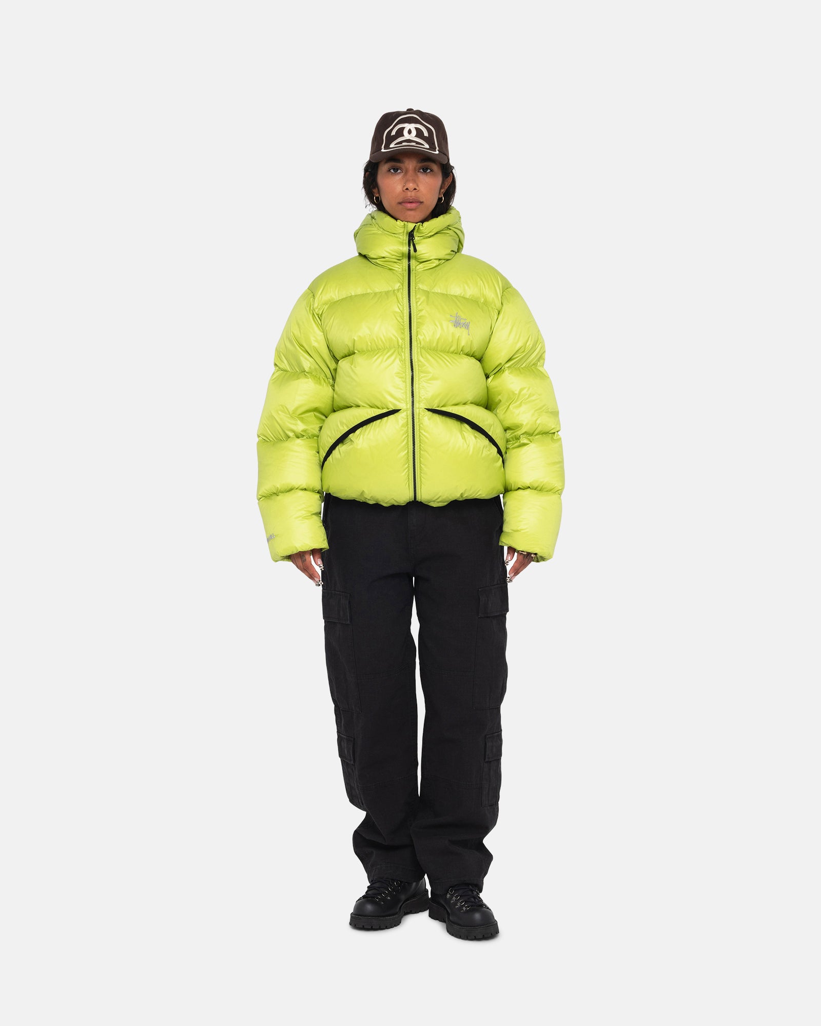 Down Parka Micro Ripstop in lime – Stüssy