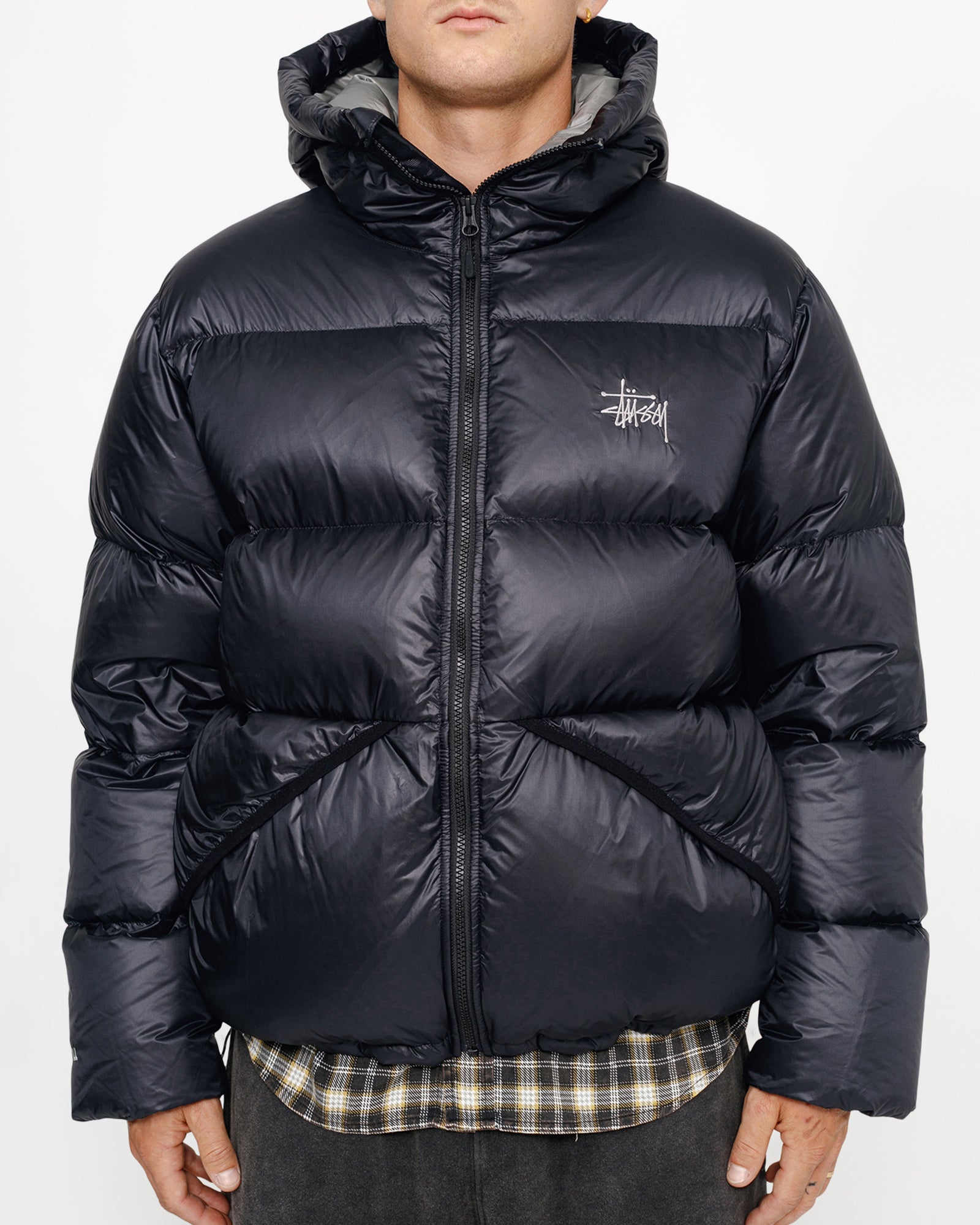 Down Parka Micro Ripstop in phantom black – Stüssy