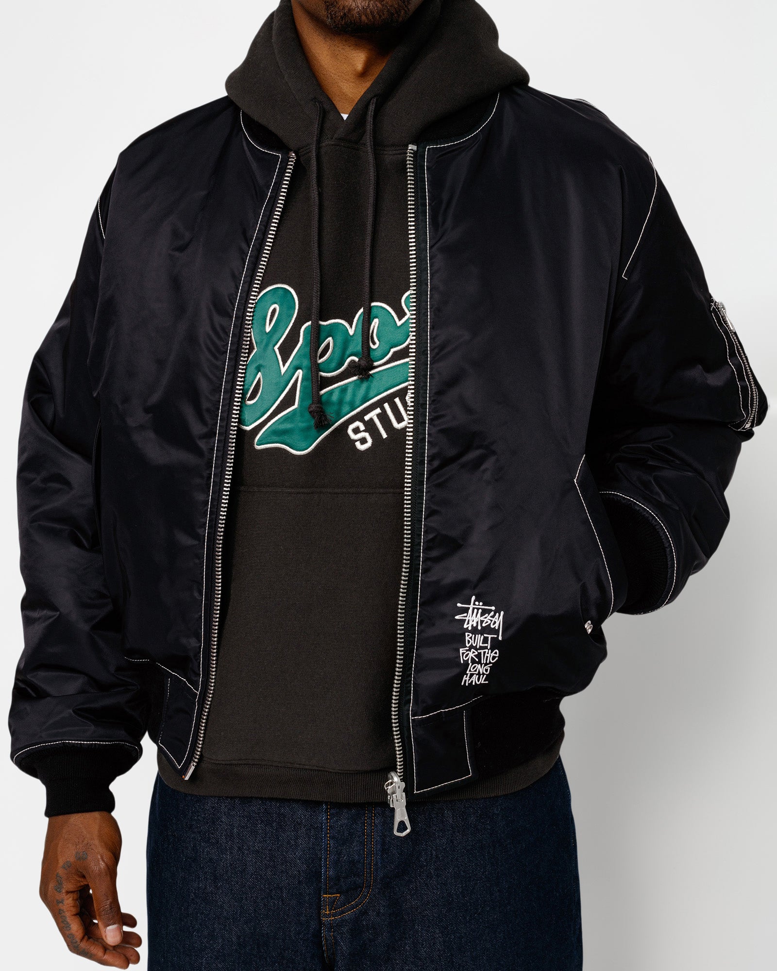 RARE shops Stussy Reversible Bomber Jacket