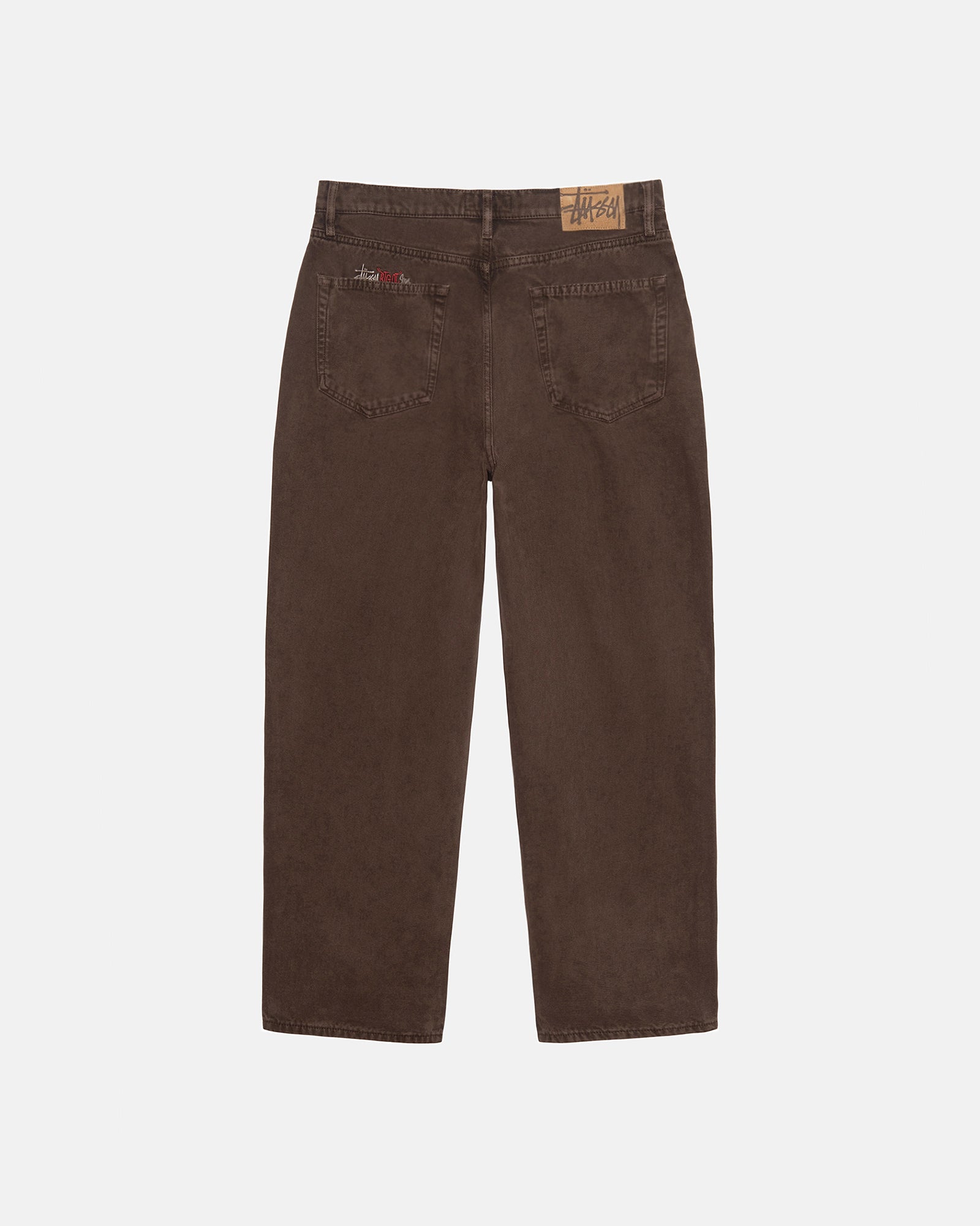 STÜSSY BIG OL' JEAN WASHED CANVAS BROWN PANTS