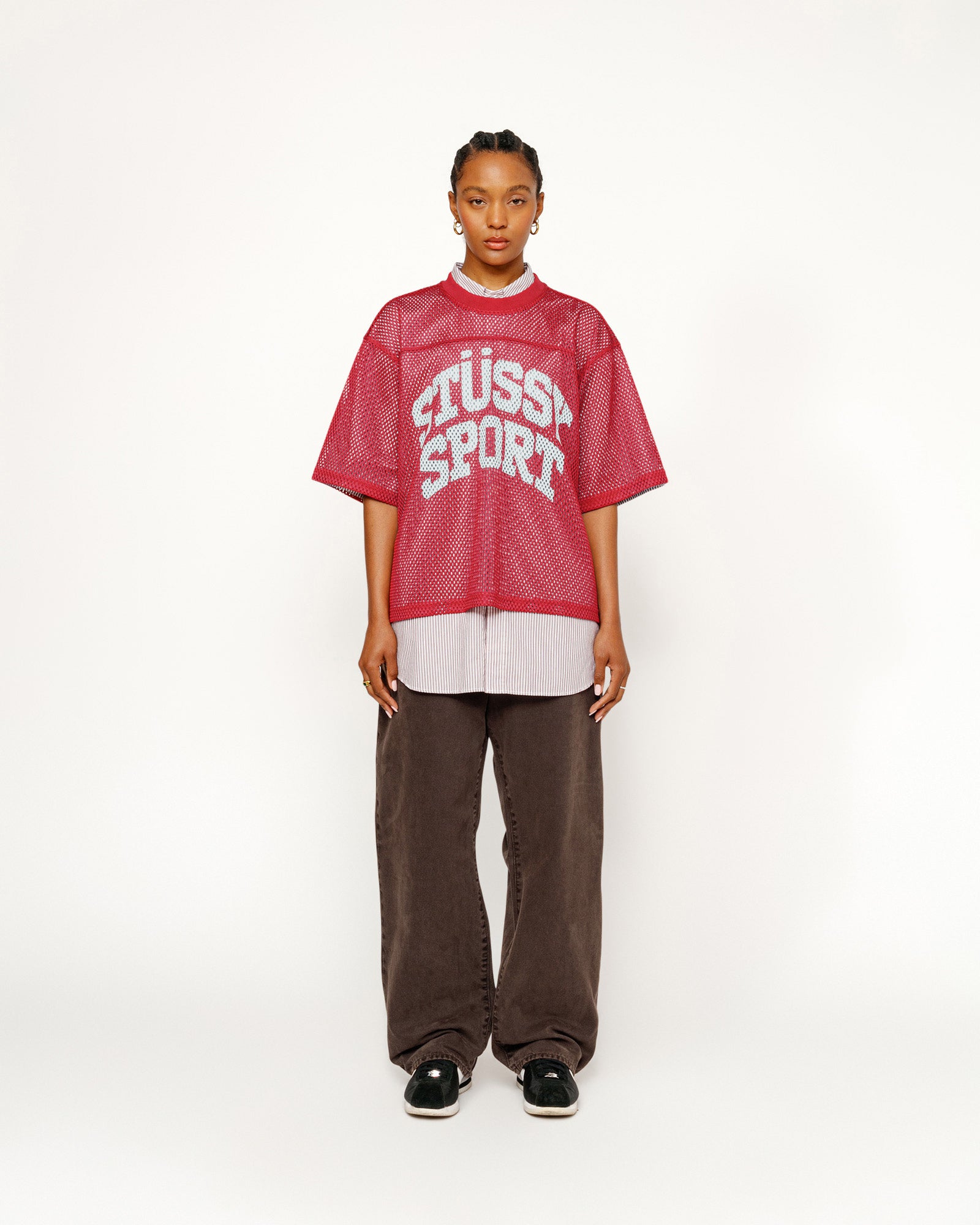 STÜSSY BIG OL' JEAN WASHED CANVAS BROWN PANTS