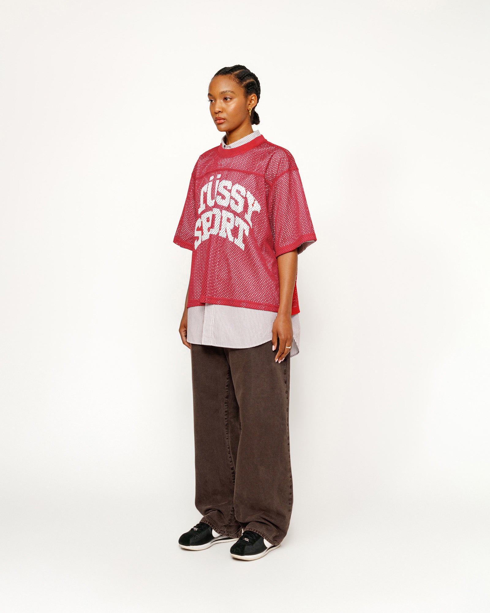 STÜSSY BIG OL' JEAN WASHED CANVAS BROWN PANTS