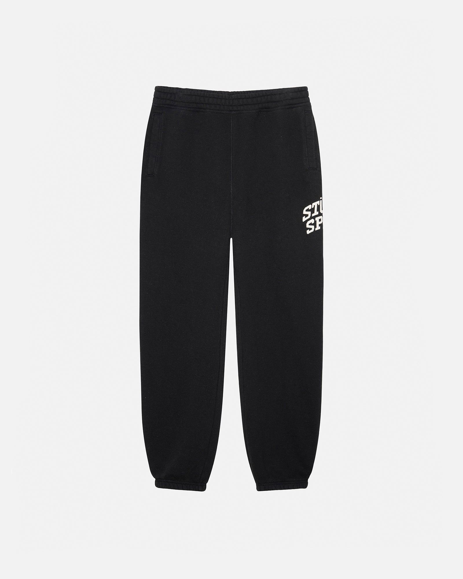 Fleece Pant Sport Crackle in washed black – Stüssy