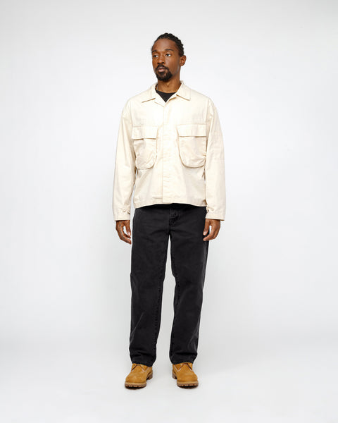 STÜSSY CLASSIC JEAN WASHED CANVAS WASHED BLACK PANTS