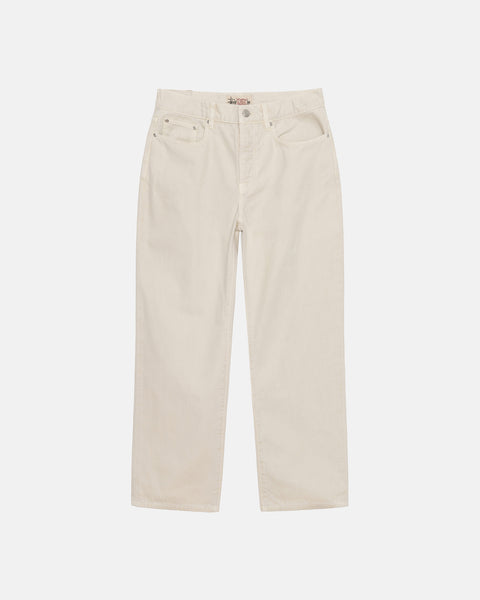 STÜSSY CLASSIC JEAN WASHED CANVAS VINTAGE NATURAL PANTS