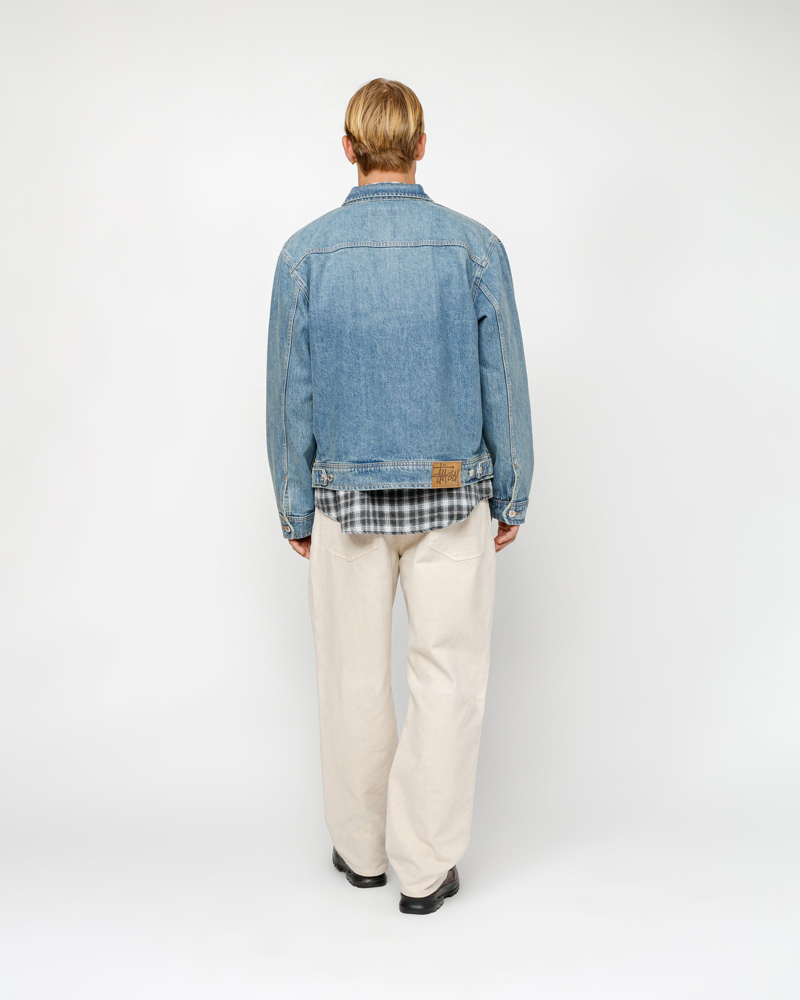 STÜSSY CLASSIC JEAN WASHED CANVAS VINTAGE NATURAL PANTS