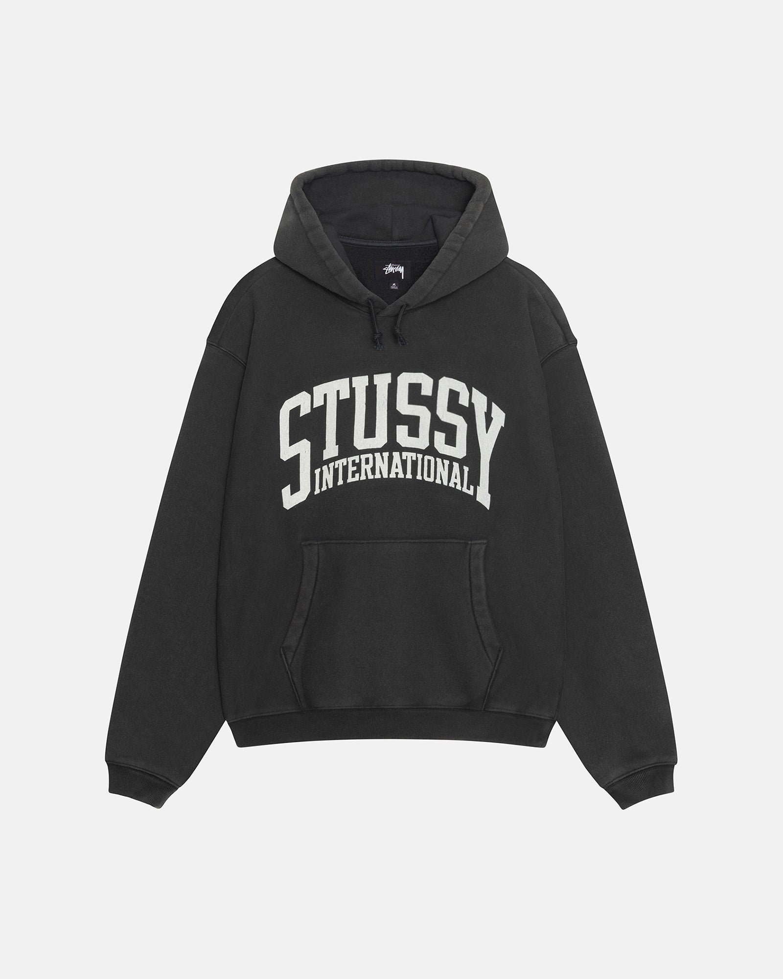 Relaxed Hoodie International in washed black – Stüssy