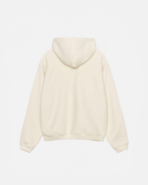 STÜSSY OUTLINE ZIP HOODIE IVORY SWEATS