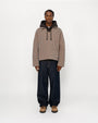 WOOL BLEND SHERPA PULLOVER