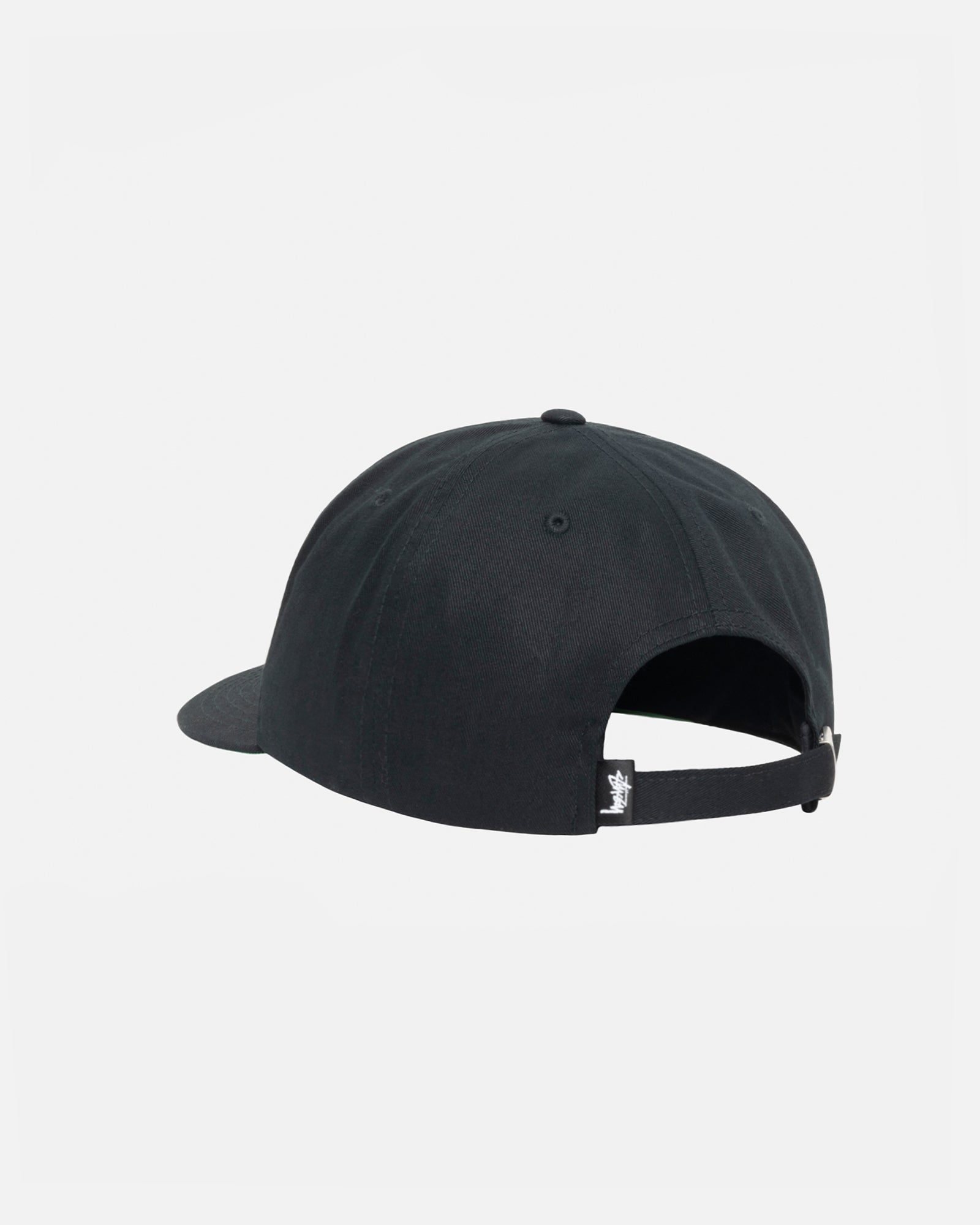 Mid-Depth Stu Arch Strapback in shadow black – Stüssy