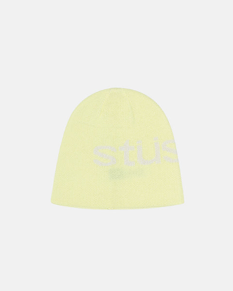 STÜSSY SKULLCAP HELVETICA UV YELLOW HEADWEAR