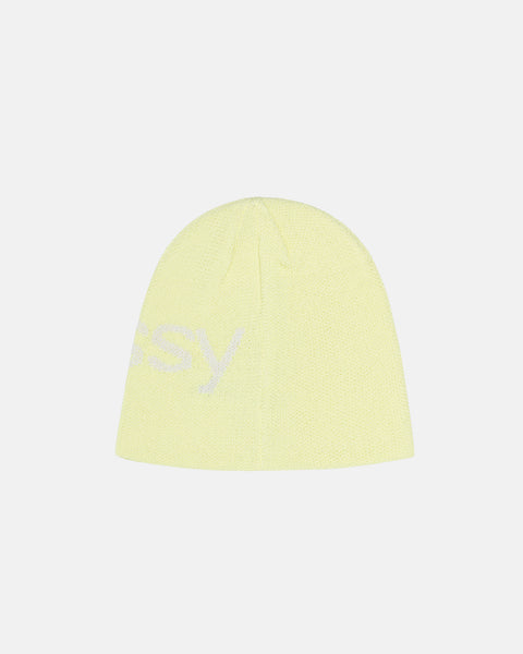 STÜSSY SKULLCAP HELVETICA UV YELLOW HEADWEAR