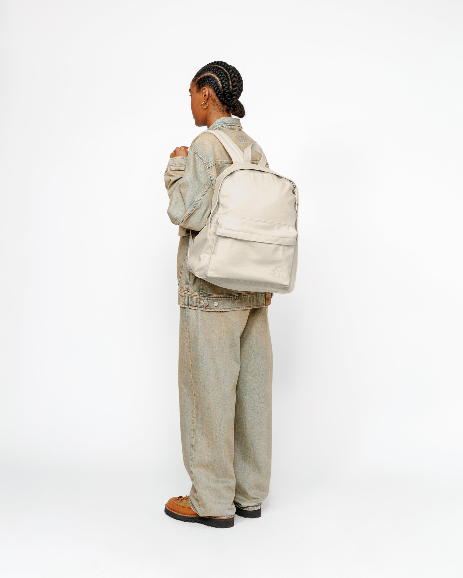 Canvas Backpack in natural Stussy