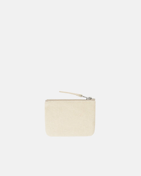 STÜSSY CANVAS COIN POUCH NATURAL ACCESSORY