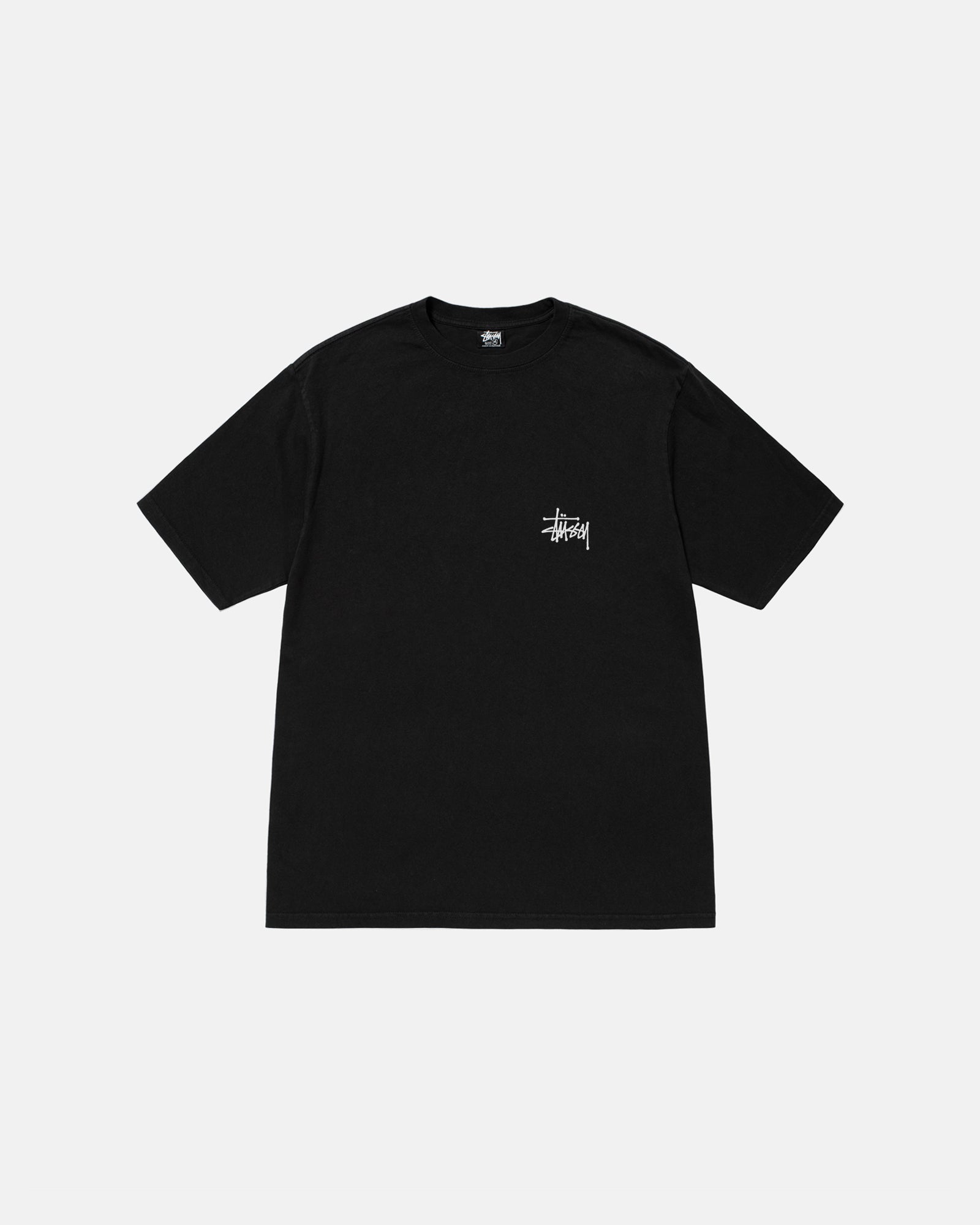 STÜSSY CALIFORNIA GROWN TEE PIGMENT DYED BLACK SHORTSLEEVE