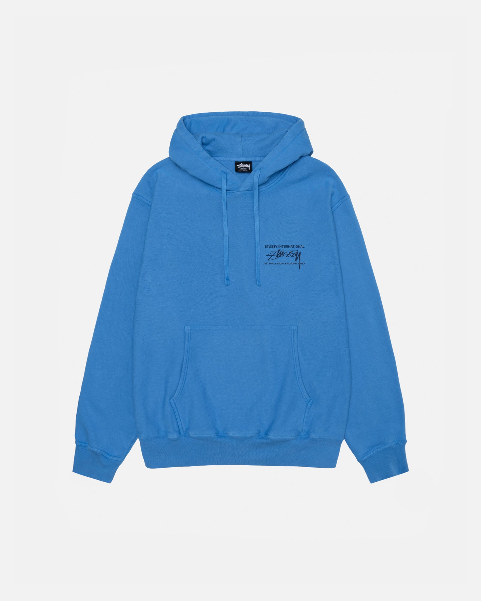 Stussy light blue hoodie hotsell