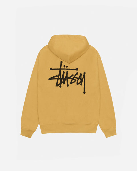 BASIC STÜSSY ZIP HOODIE CURRY SWEATS