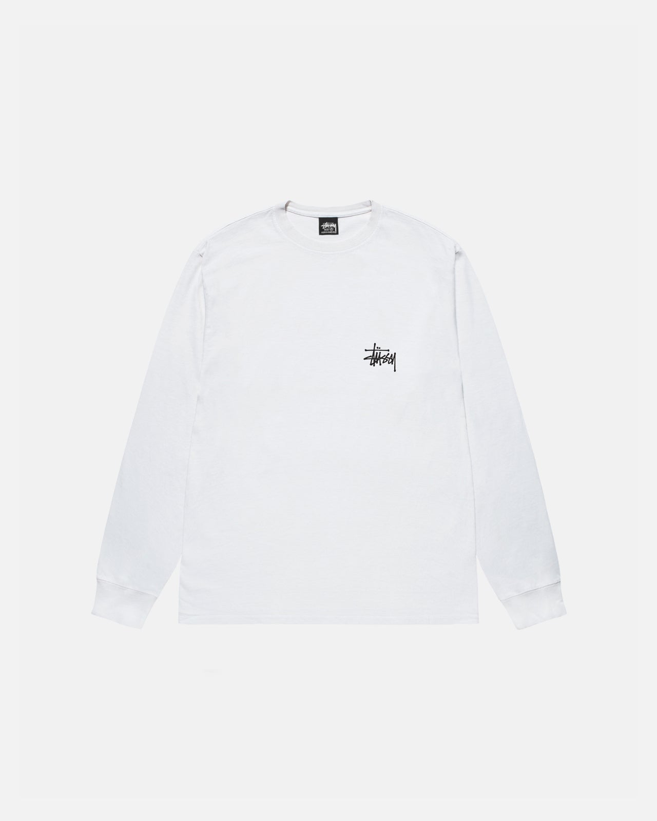 Basic Stüssy LS Tee in white – Stüssy