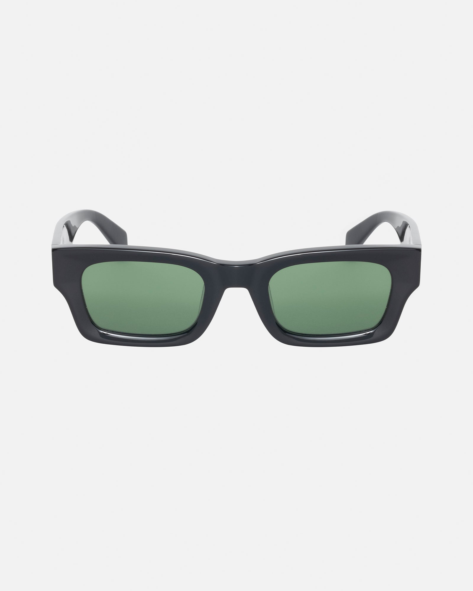 Stüssy Vincent Sunglasses Black / Green Lens Eyewear