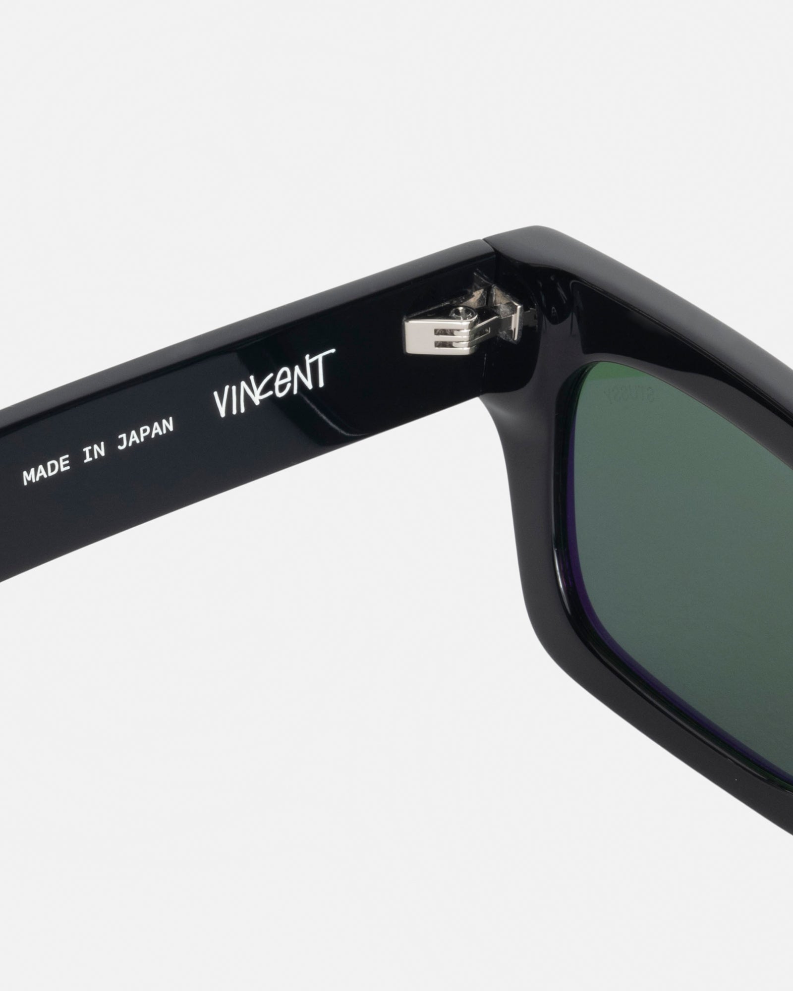 Stüssy Vincent Sunglasses Black / Green Lens Eyewear