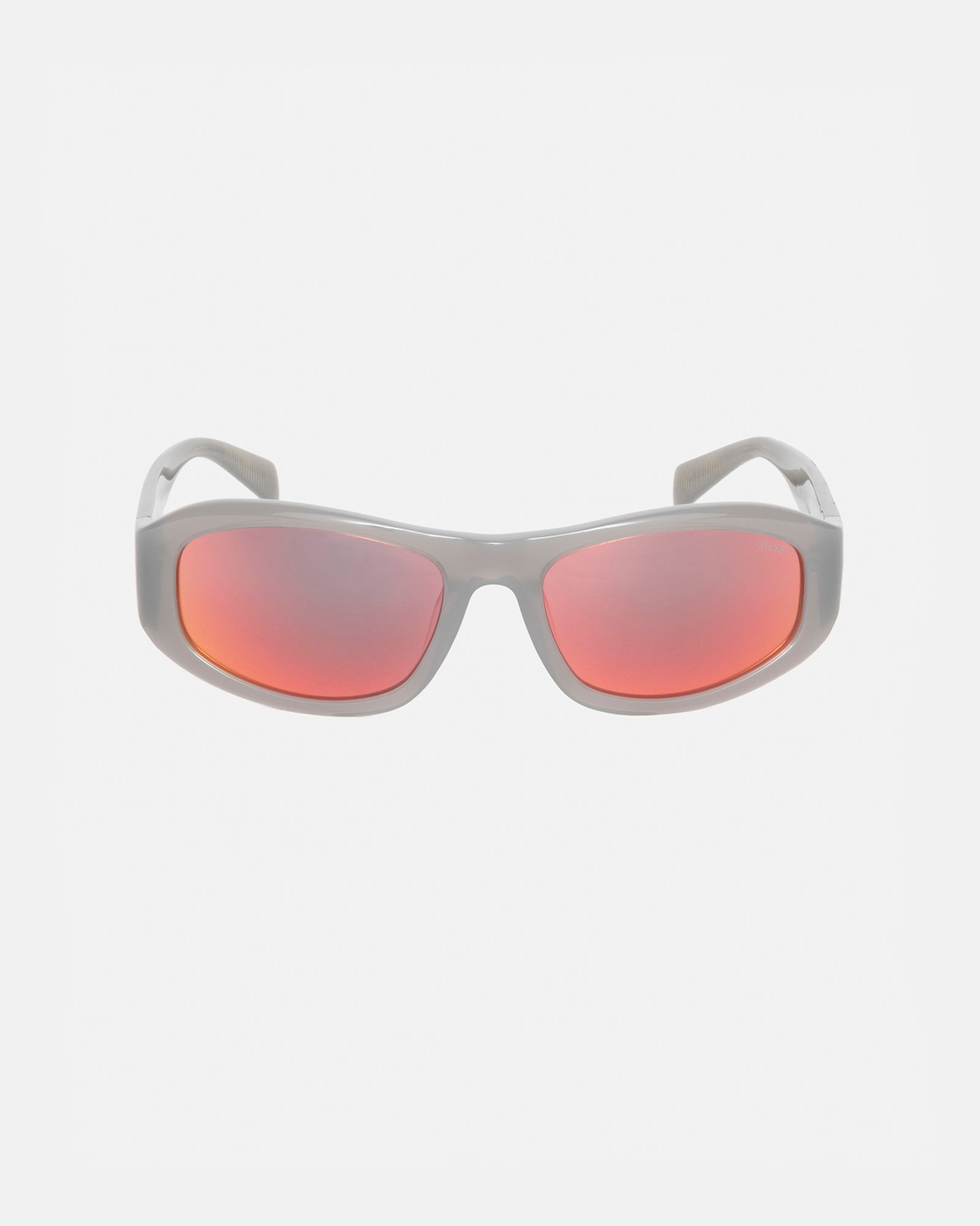 Stüssy Landon Sunglasses Grey / Silver Flare Lens Eyewear