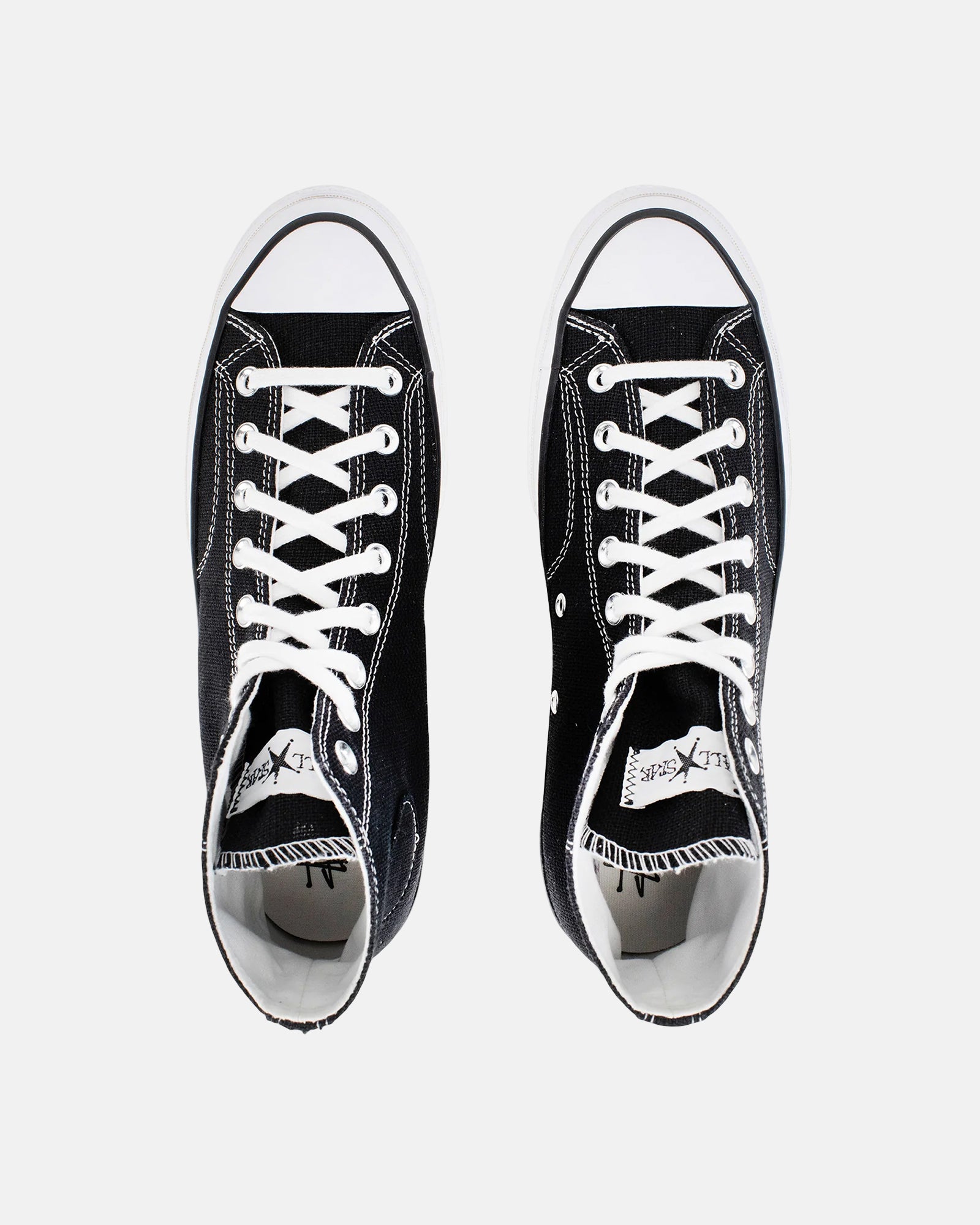 Stüssy & Converse Chuck 70 Hi in black/white - Stüssy