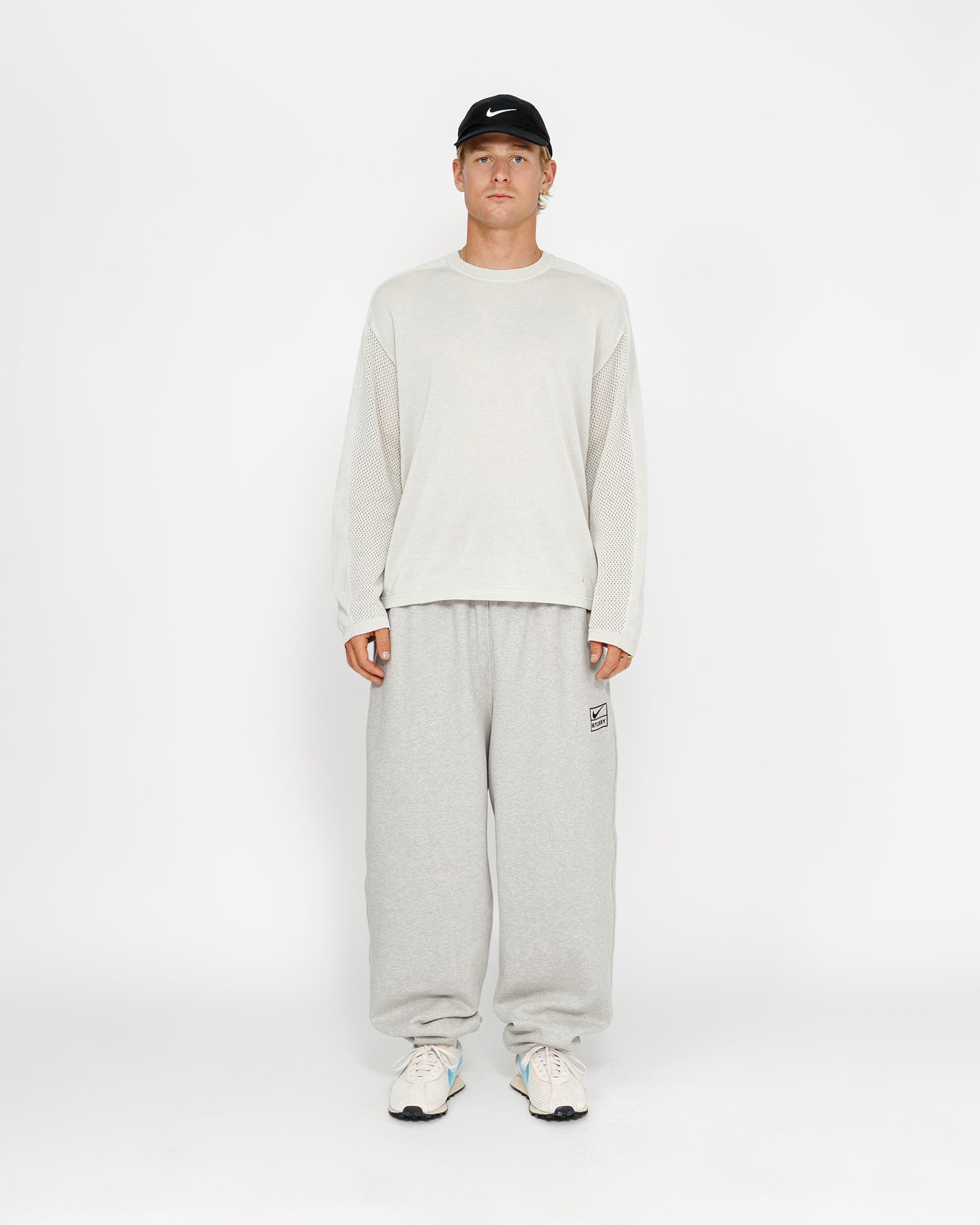 Stüssy & Nike Fleece Pant in grey heather – Stüssy