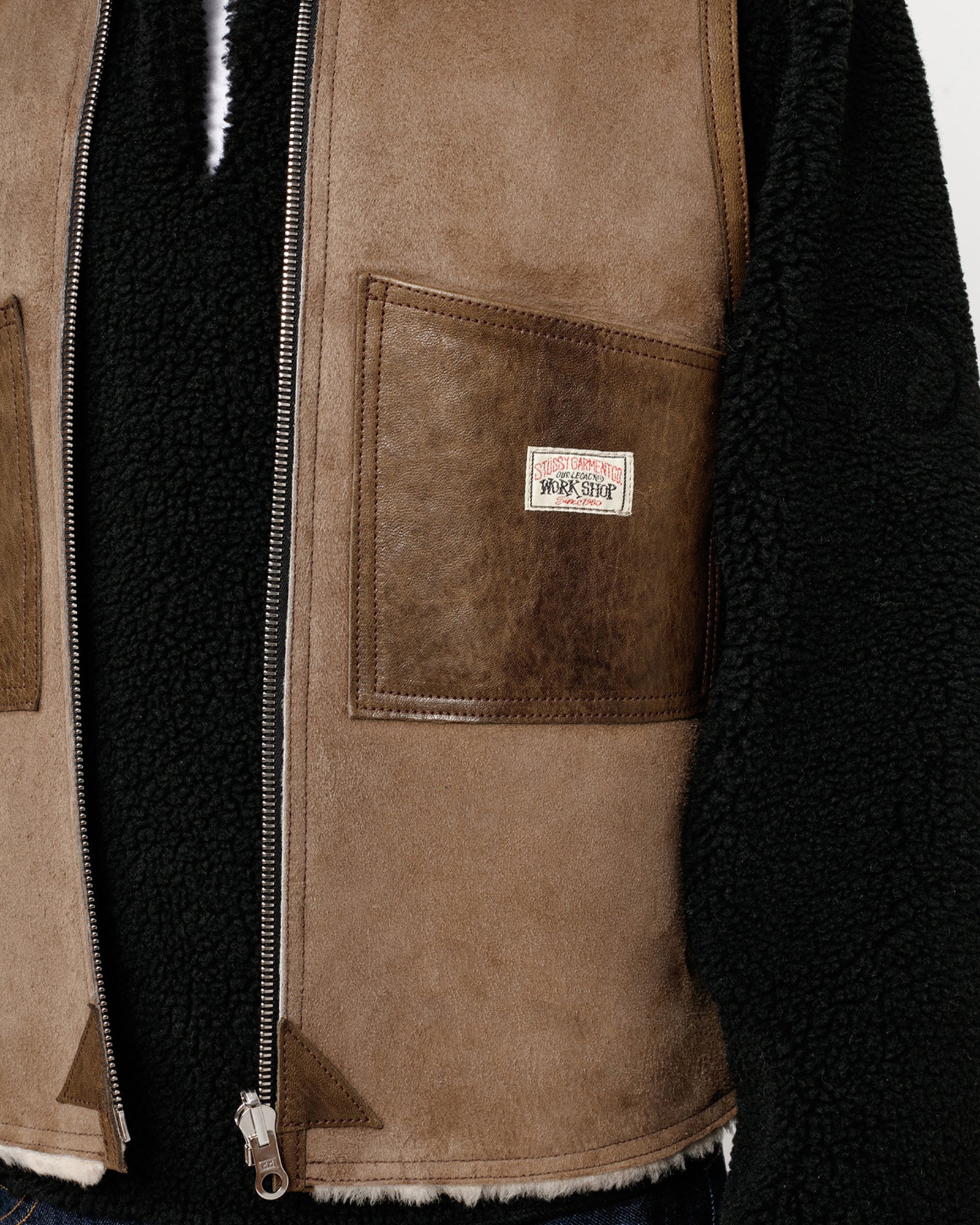 OUR LEGACY WORK SHOP REVERSIBLE SHEARLING VEST