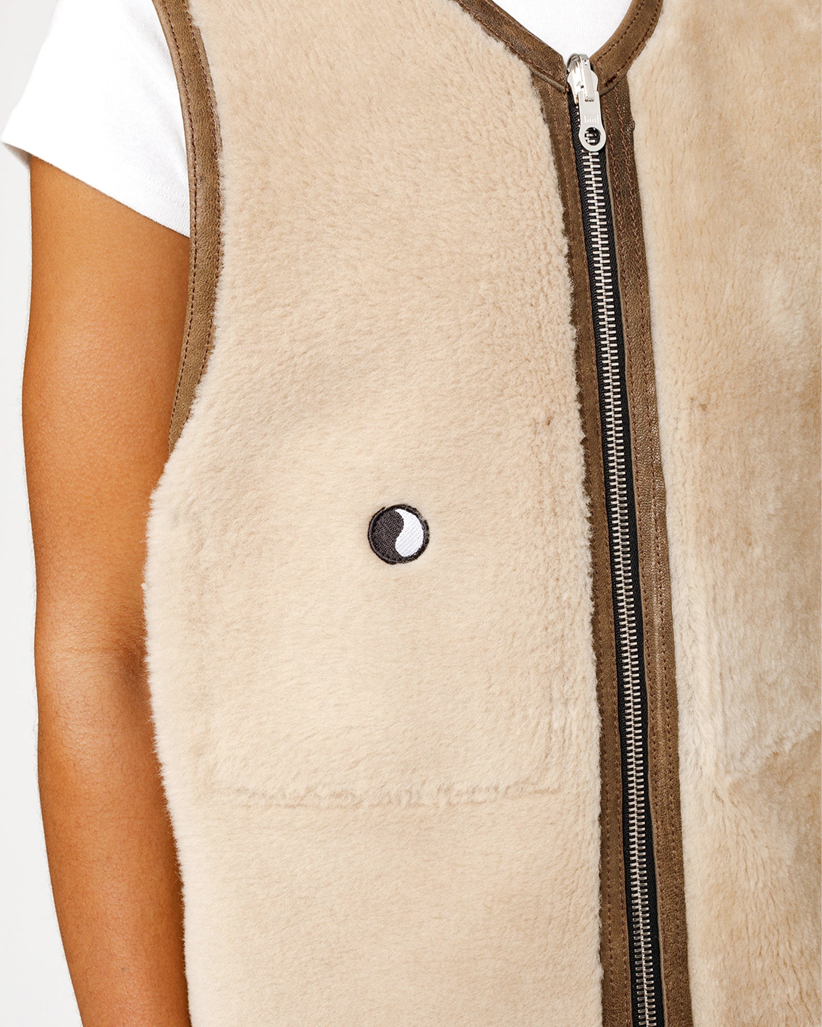 OUR LEGACY WORK SHOP REVERSIBLE SHEARLING VEST