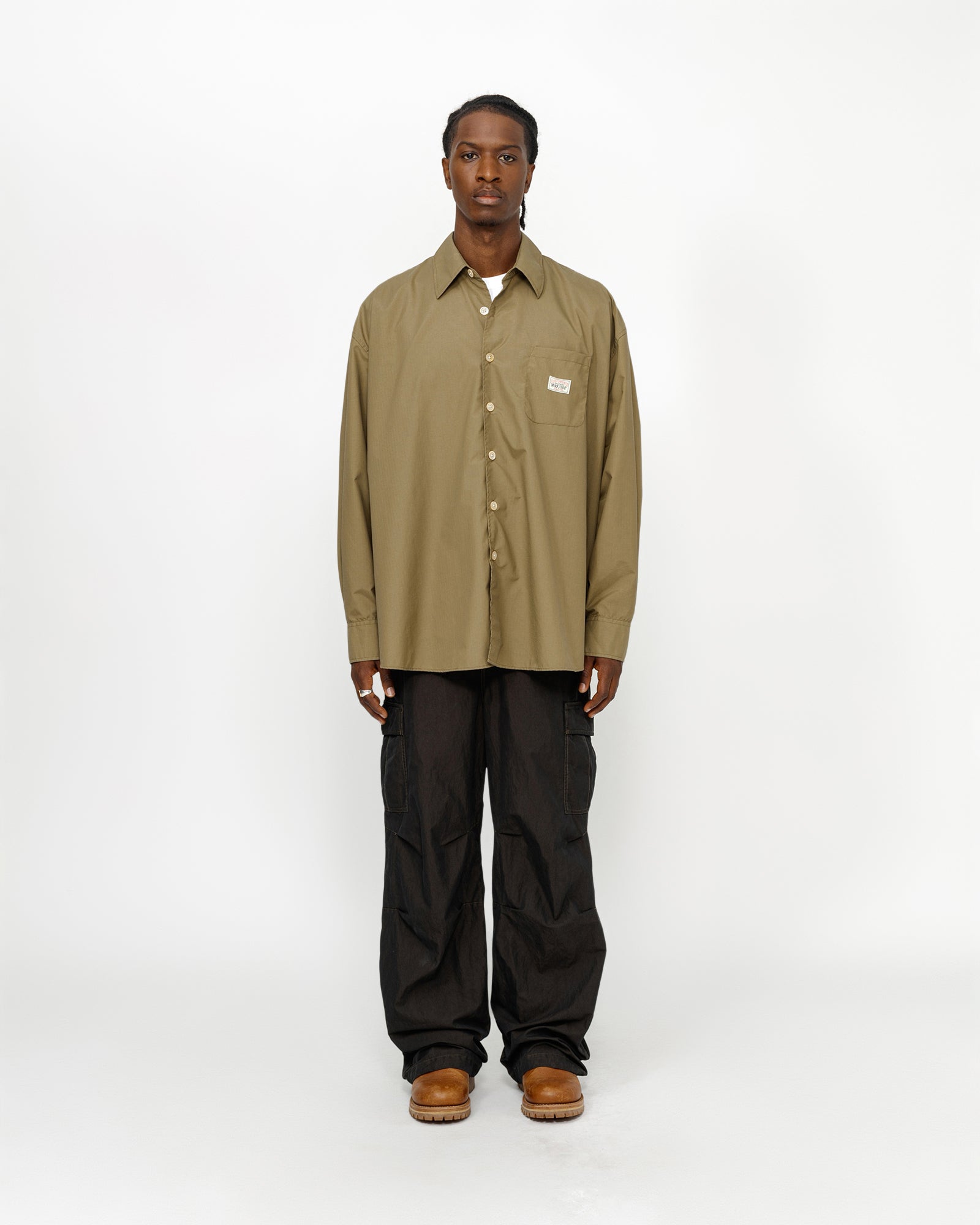 Olive Nylon Ripstop | hero:hover:collection:new-arrivals,shirts,all