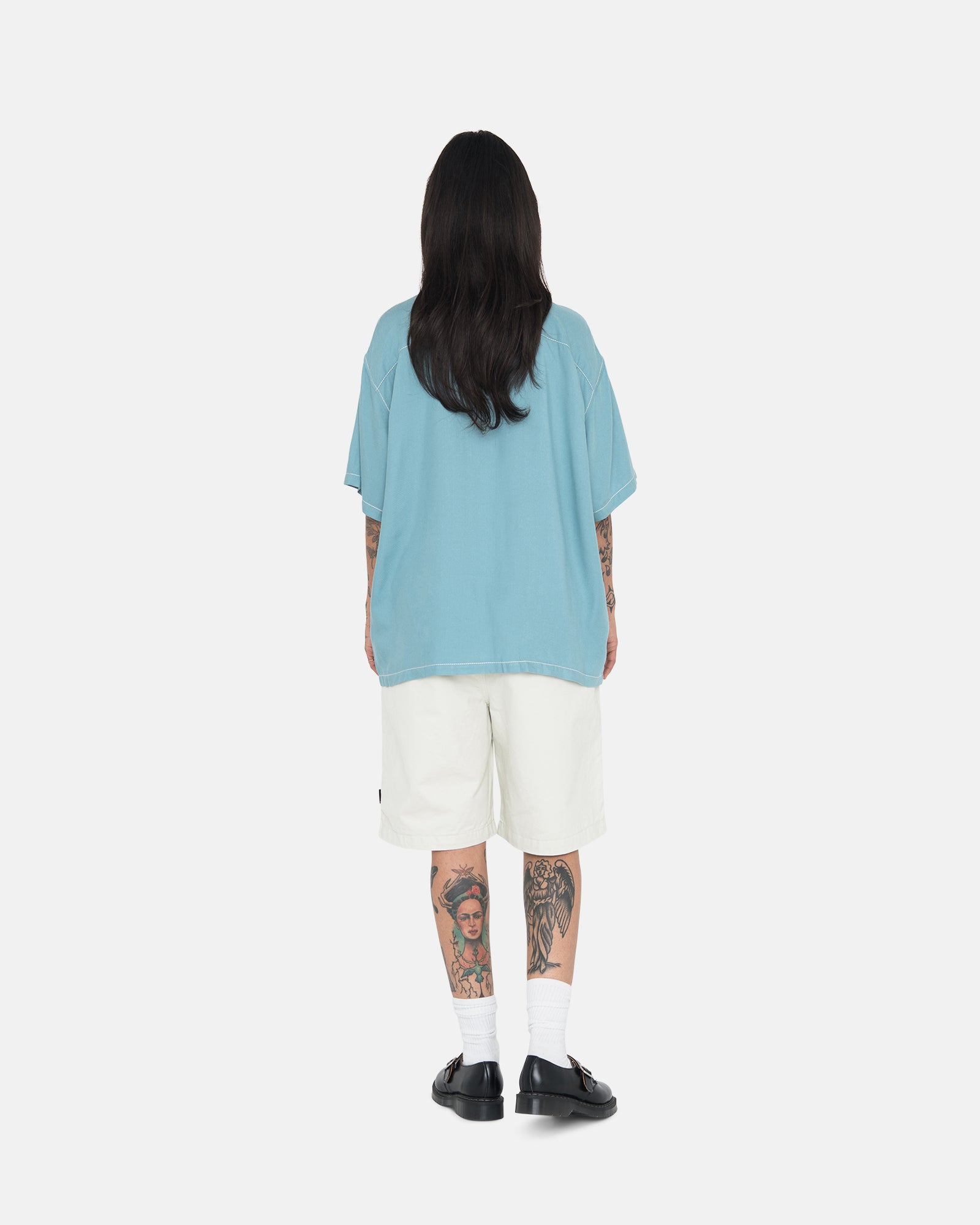 Contrast Pick Stitched Shirt - Unisex Tops & Shirts | Stüssy