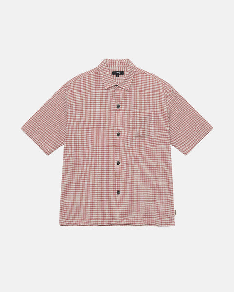 WRINKLY GINGHAM SS SHIRT