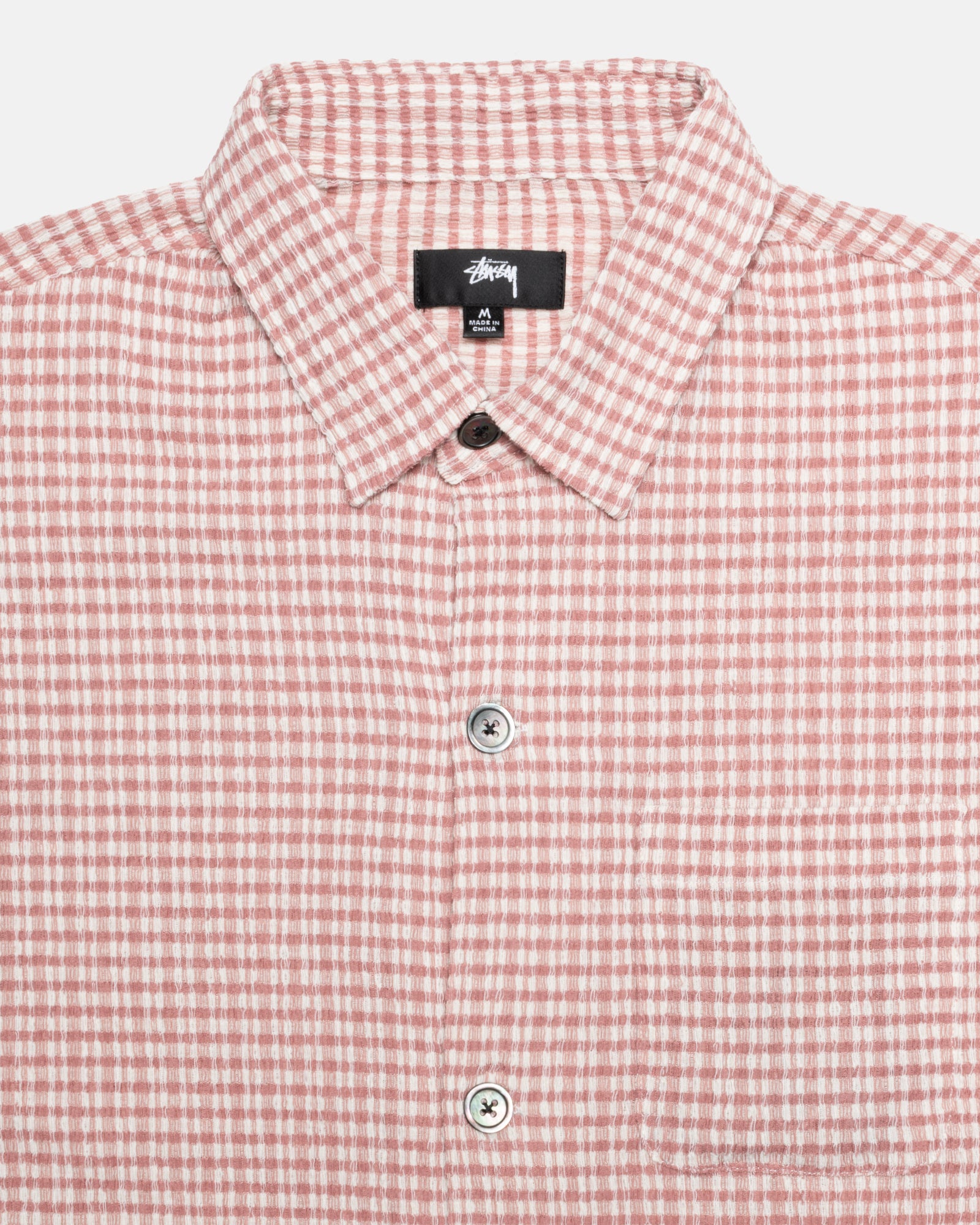 WRINKLY GINGHAM SS SHIRT