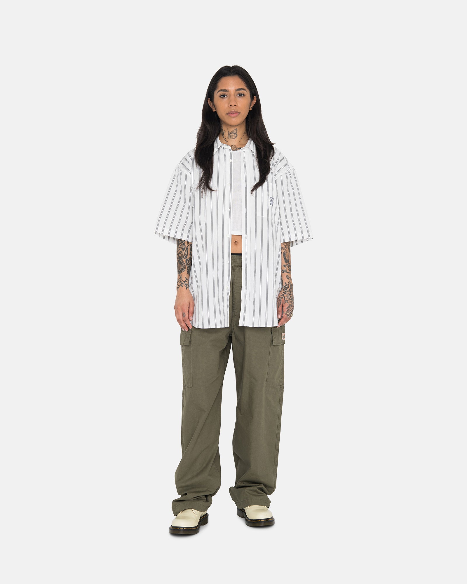 Boxy Striped Ss Shirt - Unisex Tops & Shirts | Stüssy